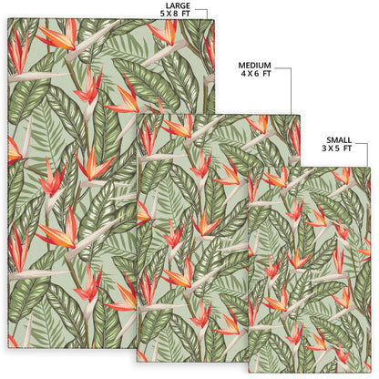 Bird Of Paradise Pattern Print Design BOP08 Area Rugs