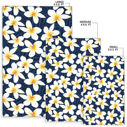 Plumeria Pattern Print Design PM026 Area Rugs