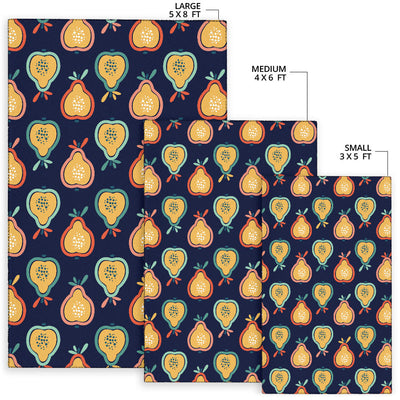 Pear Pattern Print Design PE03 Area Rugs