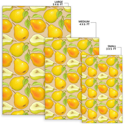 Pear Pattern Print Design PE05 Area Rugs