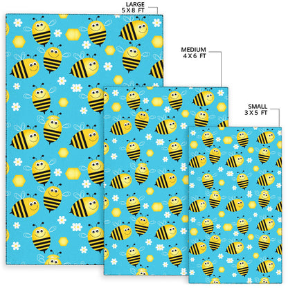 Bee Pattern Print Design BEE06 Area Rugs