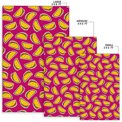 Taco Pattern Print Design TC01 Area Rugs