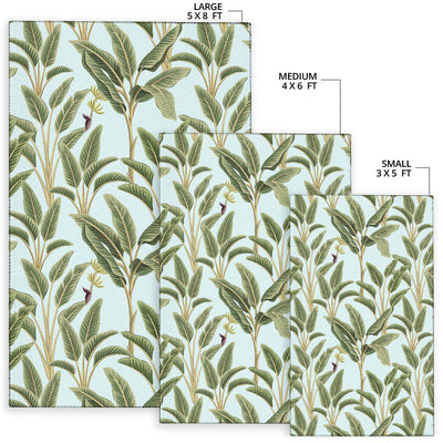 Banana Leaf Pattern Print Design BL03 Area Rugs