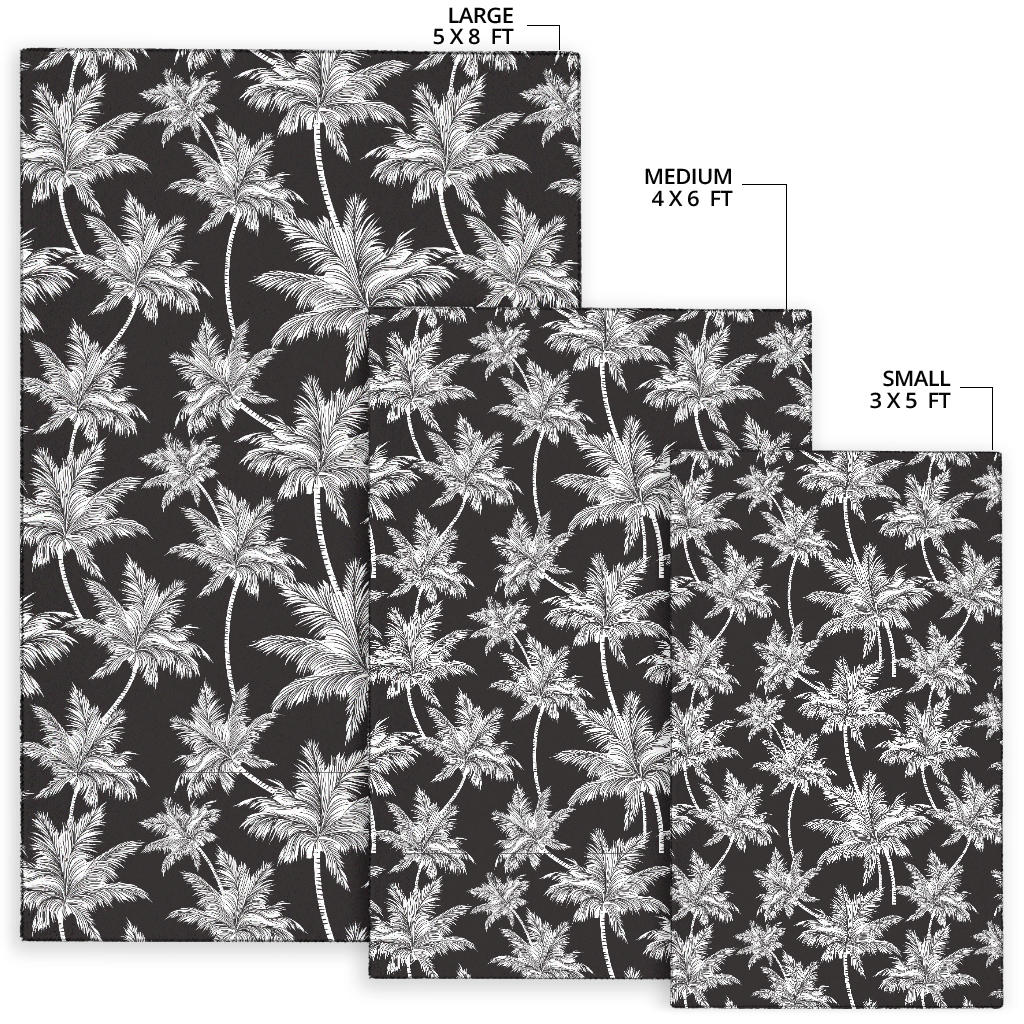 Palm Tree Pattern Print Design PT03 Area Rugs