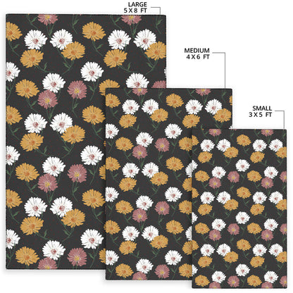 Daisy Pattern Print Design DS04 Area Rugs