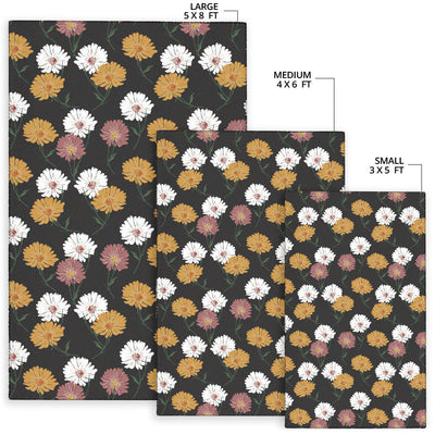 Daisy Pattern Print Design DS04 Area Rugs