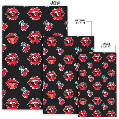 Cherry Pattern Print Design CH04 Area Rugs