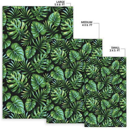 Palm Leaves Pattern Print Design PL013 Area Rugs