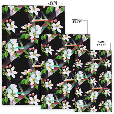 Apple Blossom Pattern Print Design AB07 Area Rugs