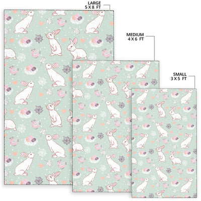 Rabbit Pattern Print Design RB011 Area Rugs