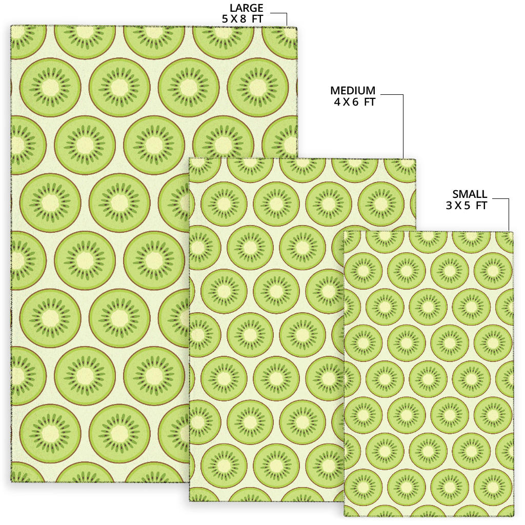 Kiwi Pattern Print Design KW02 Area Rugs
