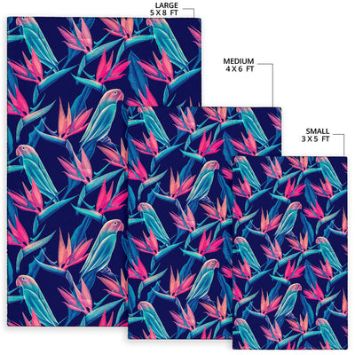 Tropical Flower Pattern Print Design TF024 Area Rugs