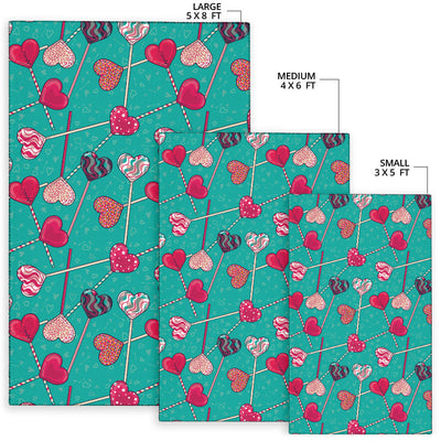 Lollipop Pattern Print Design LL01 Area Rugs