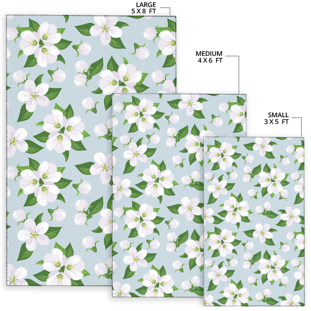Apple blossom Pattern Print Design AB04 Area Rugs