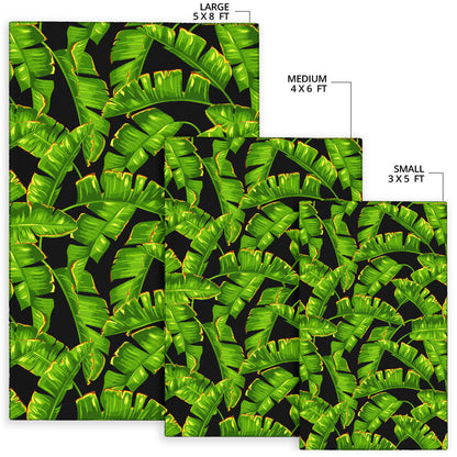 Banana Leaf Pattern Print Design BL06 Area Rugs