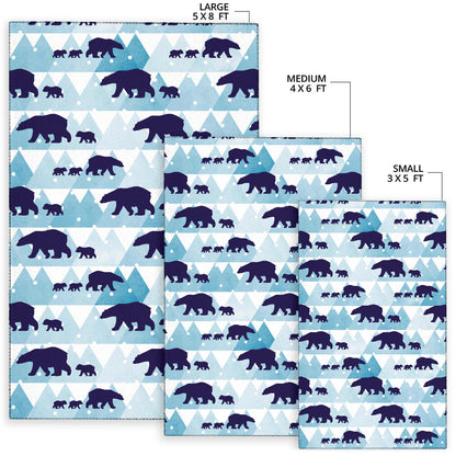 Bear Pattern Print Design BE01 Area Rugs