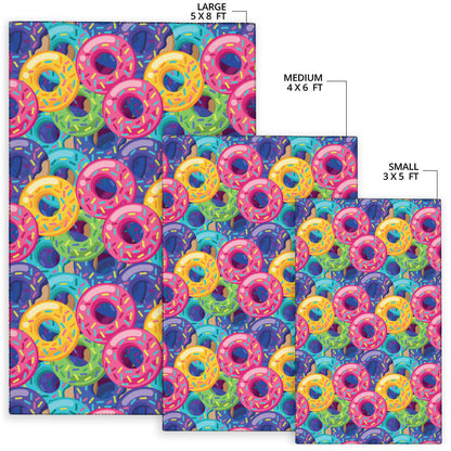 Donut Pattern Print Design DN010 Area Rugs