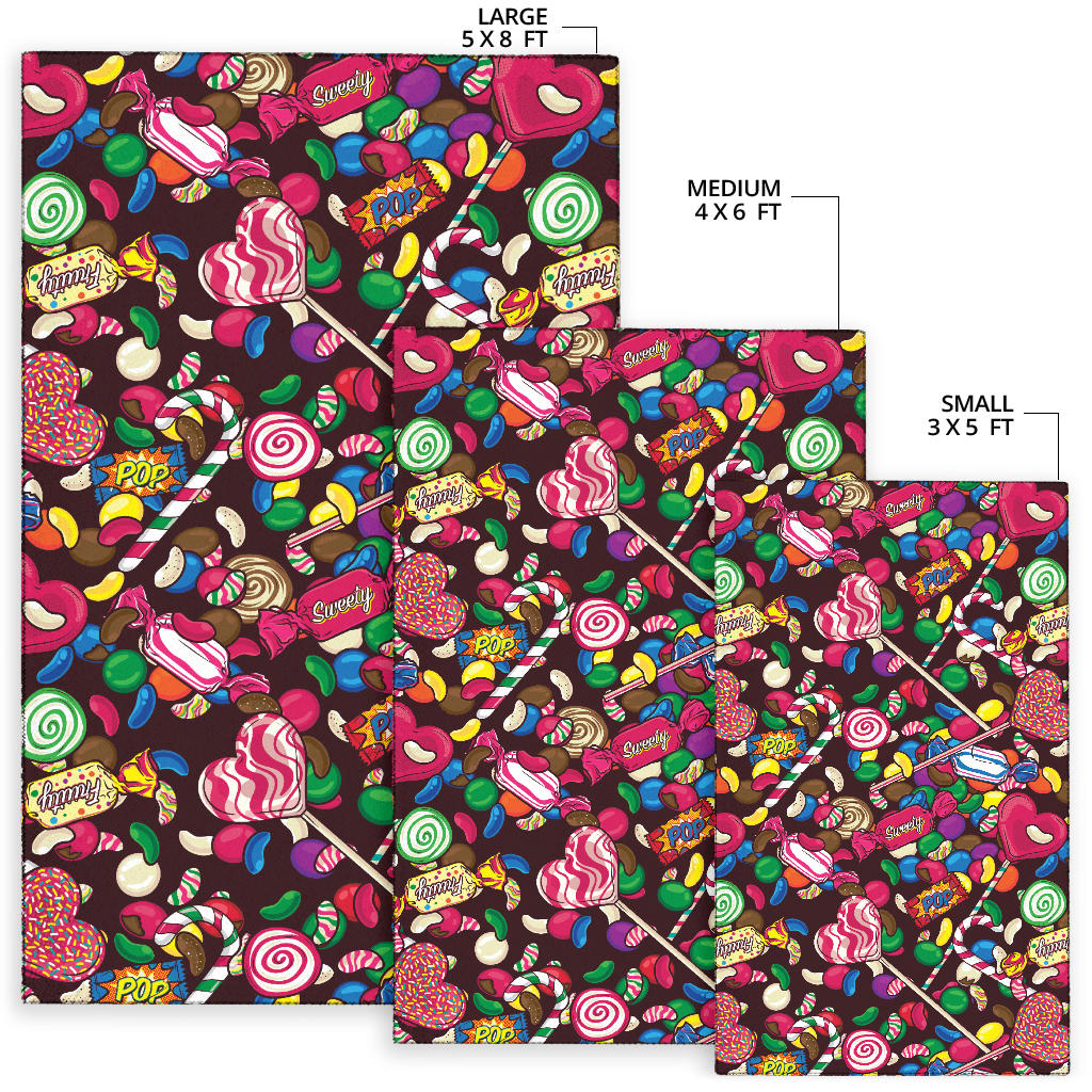 Candy Pattern Print Design CA02 Area Rugs