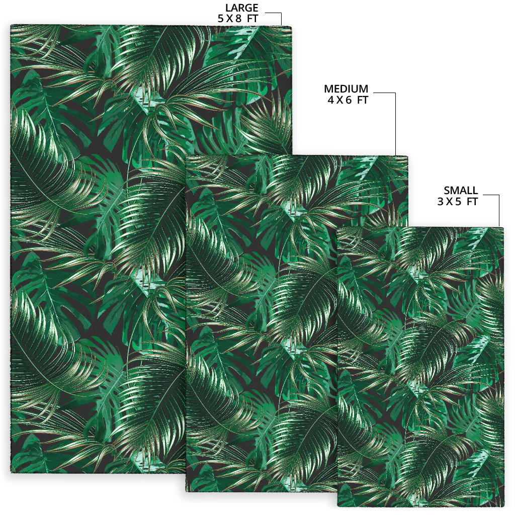 Tropical Flower Pattern Print Design TF012 Area Rugs