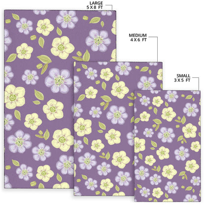 Anemone Pattern Print Design AM013 Area Rugs
