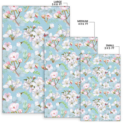 Apple Blossom Pattern Print Design AB06 Area Rugs