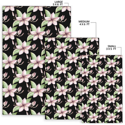 Plumeria Pattern Print Design PM02 Area Rugs