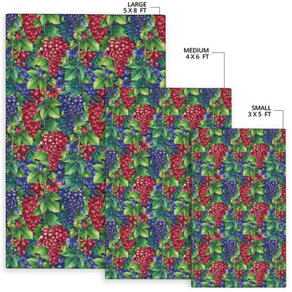 Grape Pattern Print Design GP02 Area Rugs
