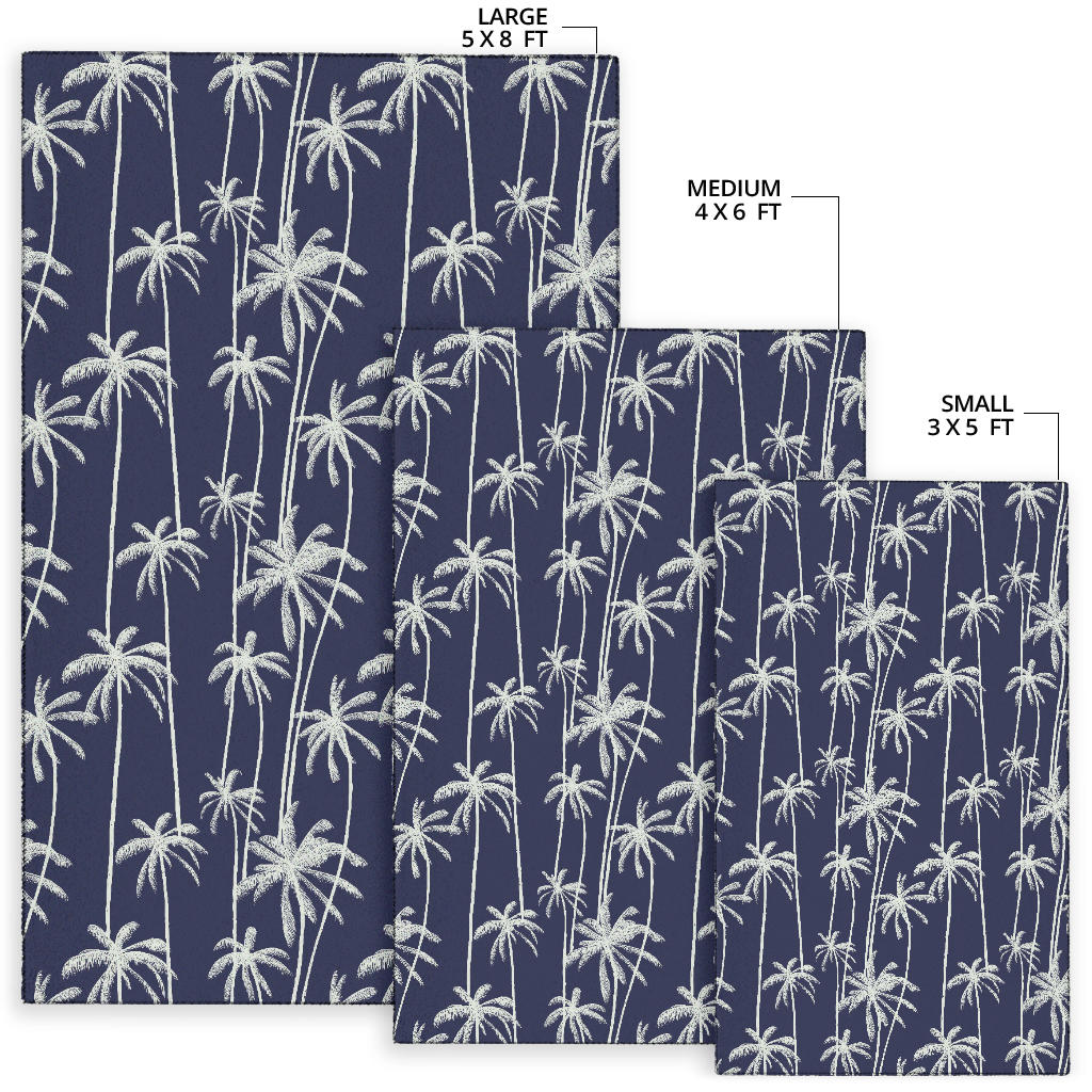Palm Tree Pattern Print Design PT06 Area Rugs
