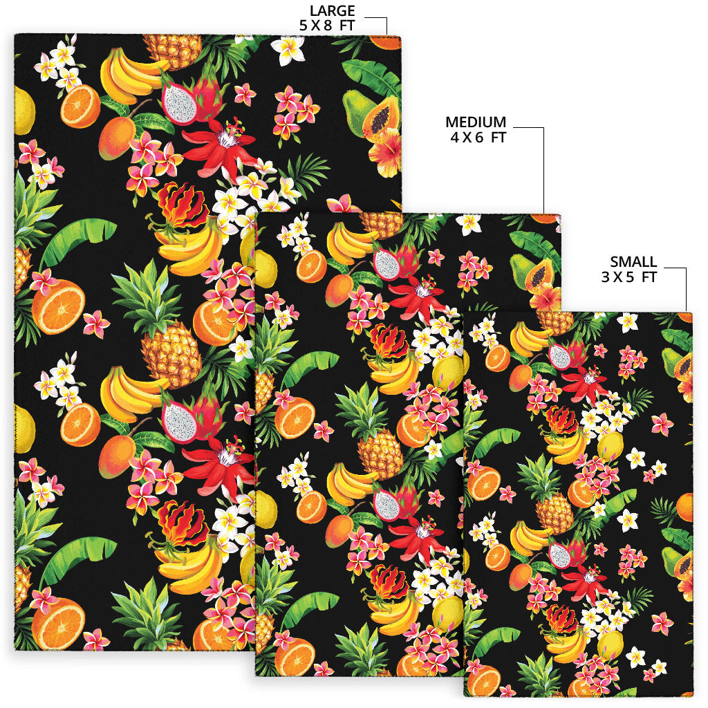 Tropical Fruits Pattern Print Design TF02 Area Rugs