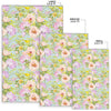 Hydrangea Pattern Print Design HD02 Area Rugs