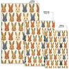 Rabbit Pattern Print Design RB04 Area Rugs