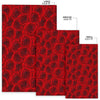 Rose Red Pattern Print Design RO04 Area Rugs