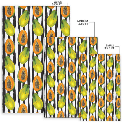Papaya Pattern Print Design PP01 Area Rugs