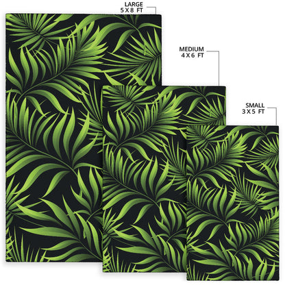 Palm Leaves Pattern Print Design PL07 Area Rugs