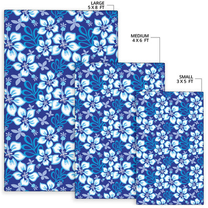 Hibiscus Pattern Print Design HB04 Area Rugs