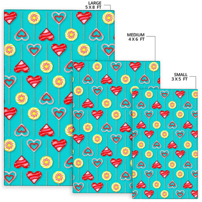 Lollipop Pattern Print Design LL06 Area Rugs