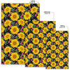 Sunflower Pattern Print Design SF014 Area Rugs