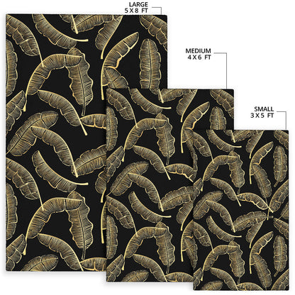 Banana Leaf Pattern Print Design BL07 Area Rugs