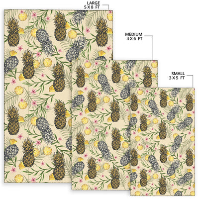 Pineapple Pattern Print Design PP012 Area Rugs