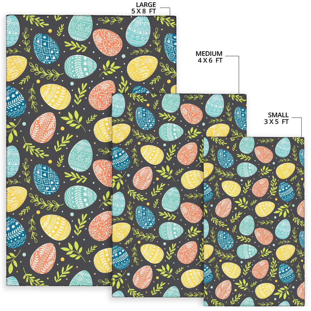 Easter Eggs Pattern Print Design RB01 Area Rugs