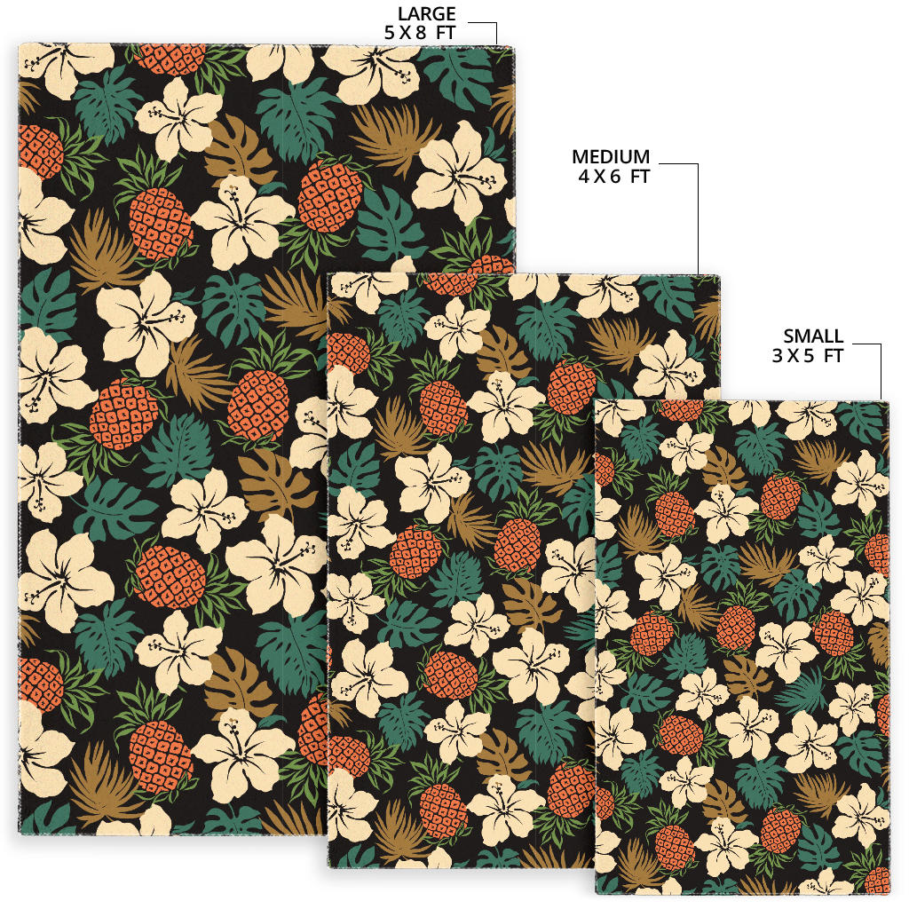 Hawaiian Themed Pattern Print Design H08 Area Rugs