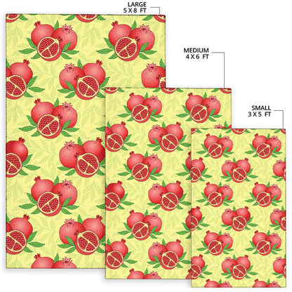 Pomegranate Pattern Print Design PG07 Area Rugs