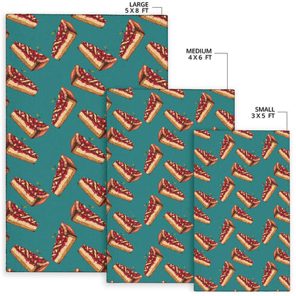 Cheesecake Cherry Pattern Print Design CK03 Area Rugs