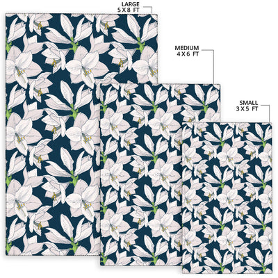 Amaryllis Pattern Print Design AL02 Area Rugs