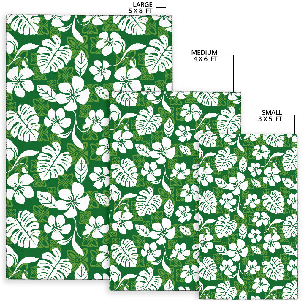 Hawaiian Themed Pattern Print Design H016 Area Rugs