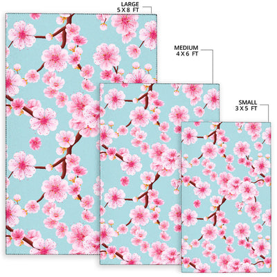 Cherry Blossom Pattern Print Design CB04 Area Rugs