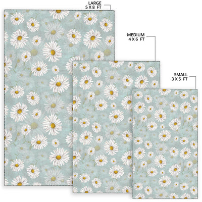 Daisy Pattern Print Design DS012 Area Rugs