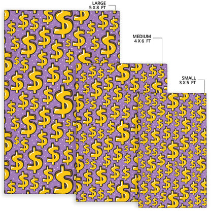 Dollar Pattern Print Design DO01 Area Rugs