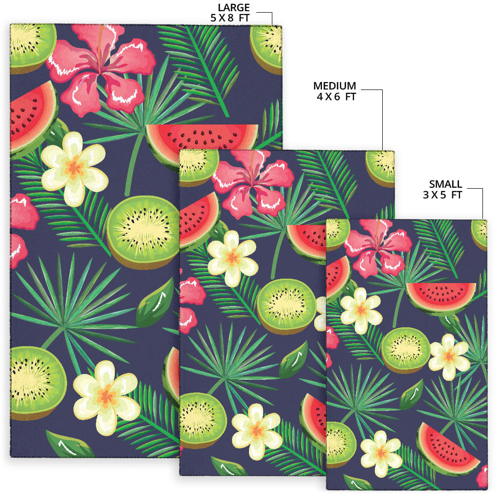Tropical Fruits Pattern Print Design TF05 Area Rugs