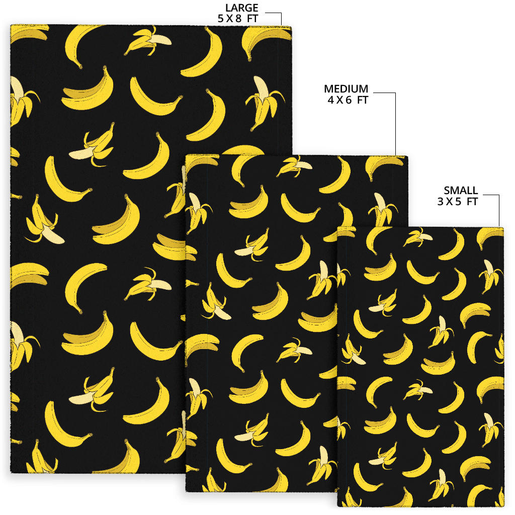 Banana Pattern Print Design BA05 Area Rugs
